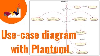 How to make a usecase diagram with Plantuml [upl. by Melina]