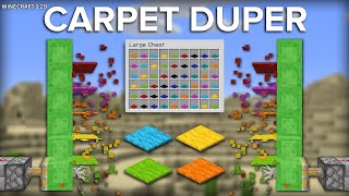 How To Make Unlimited Carpet Duper  Minecraft 120 JavaBedrock [upl. by Amelita]