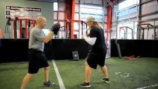 AJ Hawk Workout Functional Martial Arts [upl. by Leamhsi]