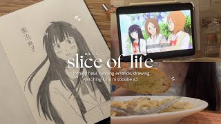 slice of life 🍜 clothing haul running errands drawing watching kimi ni todoke s3 [upl. by Juliano]