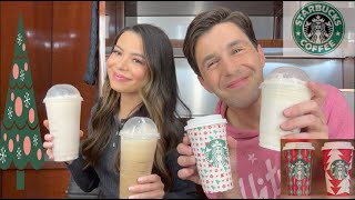 MIRANDA COSGROVE AND I TRY STARBUCKS NEW HOLIDAY DRINKS [upl. by Elwyn347]