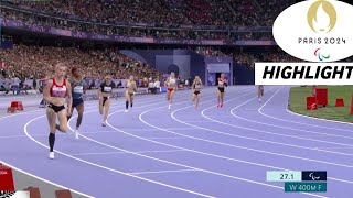 Para Athletics Womens 400m T38 Final Highlights 2024 Palomeque Moreno win gold World Record [upl. by Airretal]