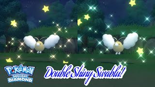 ✨Pokémon Brilliant Diamond DOUBLE SHINY SWABLU VIA POKERADAR CHAIN 16 amp 17✨ [upl. by Lash]