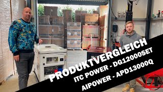 Diesel Stromaggregat ITC Power DG12000SET im Vergleich zum AiPower APD13000Q Ademax Erklärvideo [upl. by Voe]