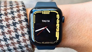 🖤 Apple Watch Series 7 UNBOXING  SETUP  FIRST IMPRESSIONS Midnight 45mm [upl. by Elegna]