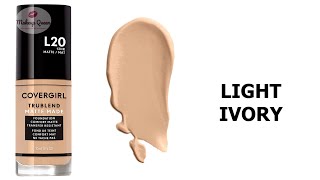 CoverGirl TruBlend Matte Made Liquid Foundation Shades for Fair Skin 2022 [upl. by Ag647]