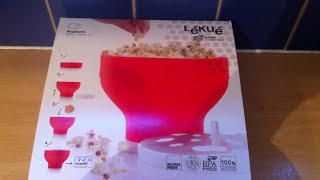 Lékué Popcorn Maker Review EASY TO USE silicone microwaveable [upl. by Guillermo102]