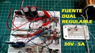 Fuente de Laboratorio Regulable 2 SALIDAS  Diagrama Esquematico [upl. by Sanborne598]