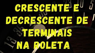 Crescente e Decrescente de Terminal [upl. by Treulich795]