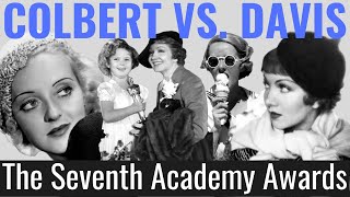 Claudette Colbert Defeats Bette Davis  Best Actress Oscar 1935 [upl. by Edras229]