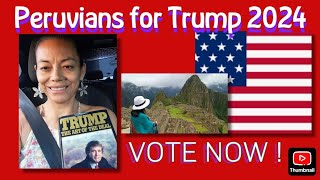 🚨 PERUVIANS for Donald Trump  trump vote peru election DonaldJTrumpforPresident [upl. by Bein]