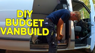 CHEAPEST VAN CONVERSION  DIY Budget Van Conversion [upl. by Aynik465]