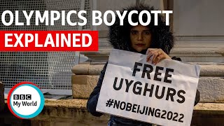 China Winter Olympics Why are people boycotting the Beijing Games  BBC My World shorts [upl. by Rothschild]