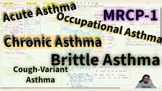 MRCP Part 1  Respiratory unit  Asthma  Full   By Dr MTB [upl. by Deyas]