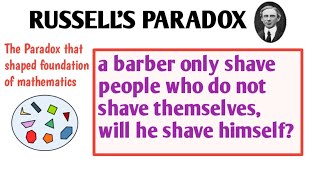 Russells Paradox  the most beautiful paradox  Barbers Paradox  Explained in Hindi [upl. by Lodhia]