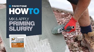 How To Apply Priming Slurry  Porcelain Paving [upl. by Camden]