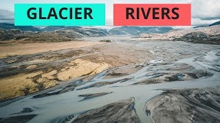 Glacier Rivers of Iceland  4K Drone [upl. by Marigolda]