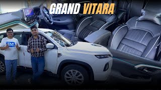 Grand Vitara Interior Modification ✅ Luxury भी Comfortable भी ✅ Grand Vitara Sigma Modified ✅ [upl. by Agnew]