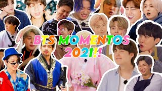 BTS MOMENTOS DIVERTIDOS QUE NOS DEJÓ EL 2021 [upl. by Allerym221]