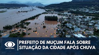 Prefeito de Muçum diz que cidade quotestá caóticaquot após chuvas [upl. by Jola]