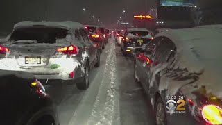 TriStates First Snowstorm Slams Area At Height Of Evening Rush [upl. by Yde608]