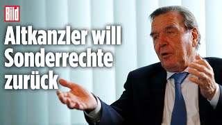 Gerhard Schröder verklagt Bundestag [upl. by Eibrad]