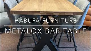 Metalox Bar Table Set  Habufa  FurnitureBrands4U [upl. by Eimyaj82]