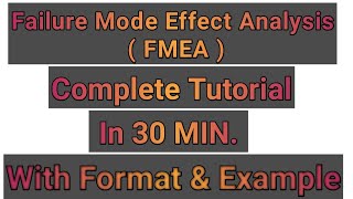 PFMEA Process failure mode effect analysis FMEA [upl. by Ordnazil801]