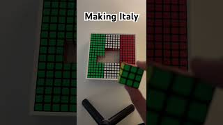 Making Italy with GAN mosaic rubikscube italy [upl. by Gerianne]