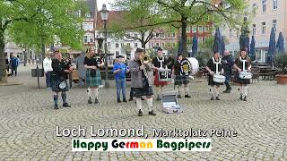 Peine Highland Gathering Mai 2023 Happy German Bagpipers Loch Lomond [upl. by Slavin]