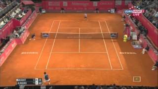 Richard Gasquet vs Nicolas Almagro Highlights Estoril 2015 [upl. by Aielam]