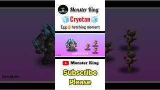 The 🧊Cryotan🧊 egg🥚 hatching moment monsterlegends shorts [upl. by Olraced]