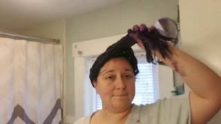 Dying my hair purple with oVertone deep conditioner [upl. by Adirehs]