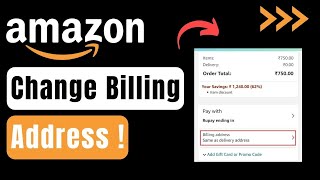 How To Change Billing Address On Amazon [upl. by Ahsienod825]