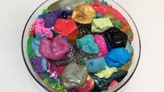 MIXING ALL MY SLIMES SLIMESMOOTHIE SATISFYING SLIME  9 [upl. by Ohara]