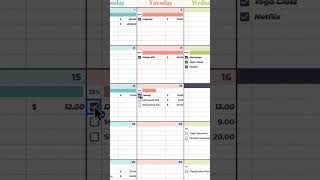 💸 Monthly Bill Calendar Google Sheets Template monthlybills billcalendar googlesheets [upl. by Ahsenyl]