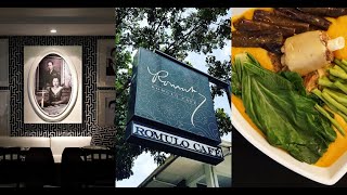 Romulos Cafe BGC  Authentic Filipino Cuisine [upl. by Riedel]