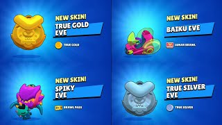 ALL EVE SKINS UNLOCK ANIMATION  Brawl Stars [upl. by Notak699]