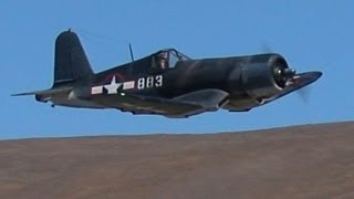 Mike maidens his Top Flite giant scale F4U Corsair at SCCMAS [upl. by Oicor]