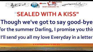 SEALED WITH A KISS KARAOKE LYRICS BY BRYAN HYLAND [upl. by Zile]