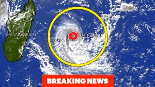 Tropical Storm Eleanor just 48km away from Mauritius [upl. by Aynotel]