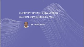 SharePoint Online  Display Modern Calendar View on the Modern Page [upl. by Noyad]