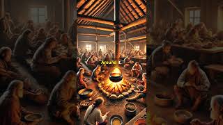 Inside a Viking Longhouse Cozy Tour history vikings lifestyle ai historyfacts aiart shorts [upl. by Eserehs323]