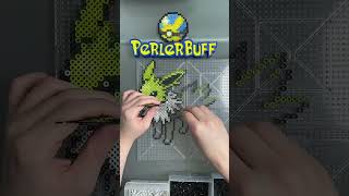 135 Shiny Jolteon  Pokémon Perler Bead Timelapse [upl. by Arais]