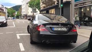 Mercedes CLS 63 AMG Exhaust Acceleration Kickdown Sound [upl. by Adelina350]