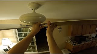 Changing the Ceiling Fan in the Dining Room 8122024 [upl. by Htebazileyram]