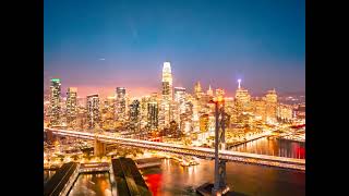 Rare Comet Streaks Above San Francisco Skyline in Glittering Timelapses [upl. by Poll]