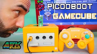 Ho Modificato il Mio Nintendo Game Cube con un Raspberry Pi Pico AVKStudio [upl. by Sirapal]