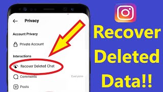 How to Recover Deleted Data On Instagram Data Recovery  Howtosolveit [upl. by Rachelle]