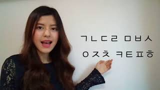 lesson 1 Korean consonants ကိုရီးယားဘာသာရဲ႕ အေျခခံ ဗ်ည္းမ်ား။ [upl. by Warchaw722]